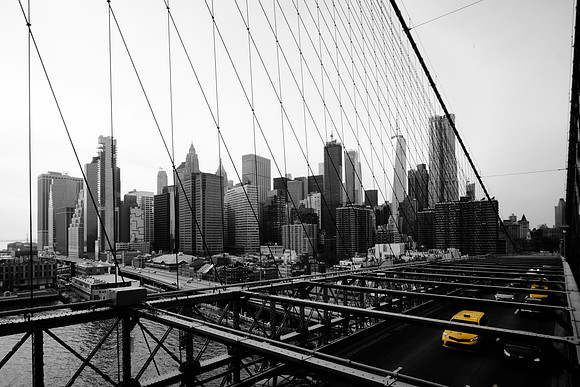 New York City from Brooklyn Bridge, Jan 2020